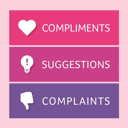 Complaints, compliments and suggestions .